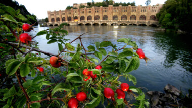 Fall- och slussområdet i Trollhättan Årets industriminne 2025