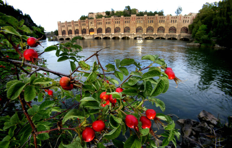 Fall- och slussområdet i Trollhättan Årets industriminne 2025