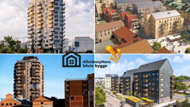 Finalisterna till Allmännyttans bästa bygge 2026 utsedda