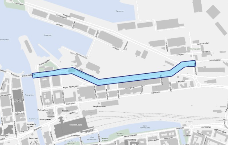 Ny huvudgata ska göra Nyhamnen grönare och mer levande
