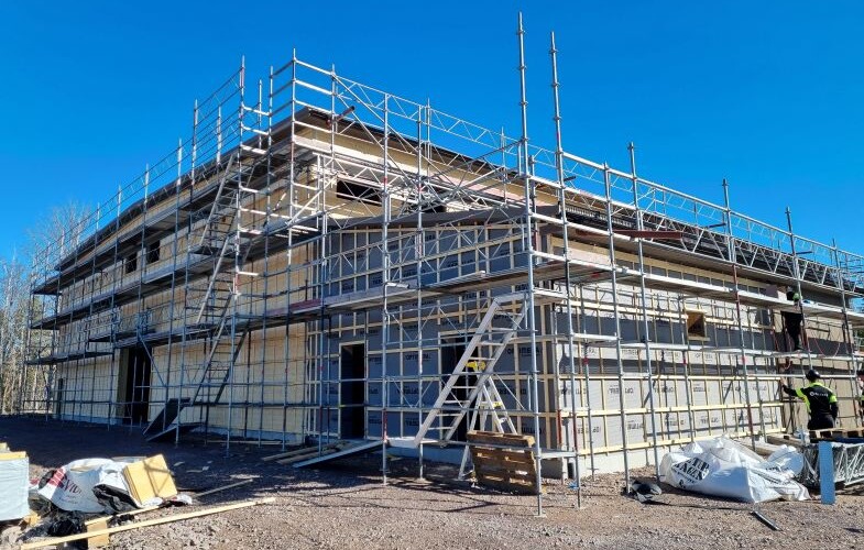 45 000 spikar av trä ska minska klimatavtrycket i ny transformatorstation