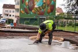 Levererar cirkulär betong till parkprojekt i Borås