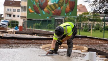 Levererar cirkulär betong till parkprojekt i Borås