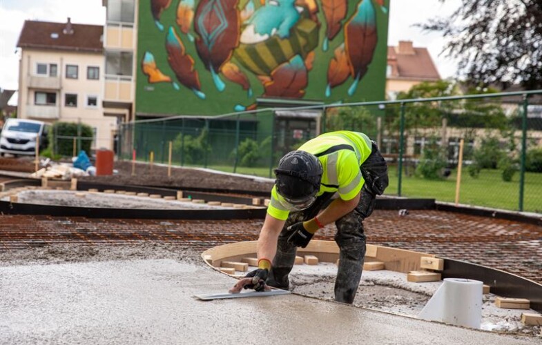 Levererar cirkulär betong till parkprojekt i Borås