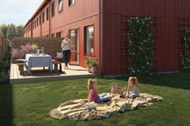 Spaden i marken för 25 nya småhus i Järfälla