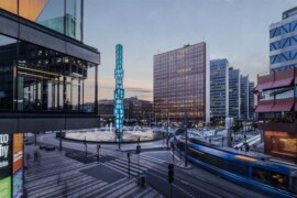 Emitterar gröna obligationer för energieffektivisering av Sergelskrapan