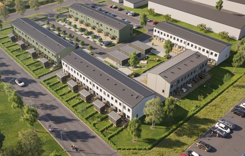 Bygglov klart för 41 nya radhus i Boden