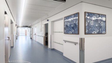 Golv med 60 procent lägre koldioxidavtryck i nyrenoverade Södersjukhuset