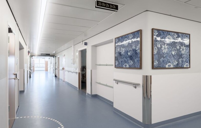 Golv med 60 procent lägre koldioxidavtryck i nyrenoverade Södersjukhuset