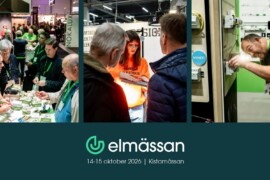 AI, energilagring och smartare elinstallationer i fokus på Elmässan i Stockholm